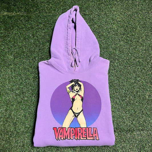 Supreme 2017 Vampirella Purple Hoodie Size Medium USED x13888