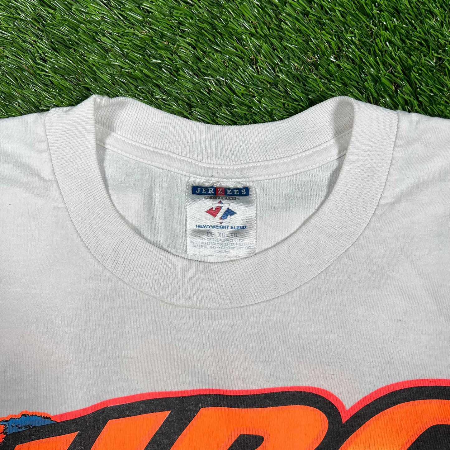 2003 URC White Drag Racing Tee Size XL USED v17343