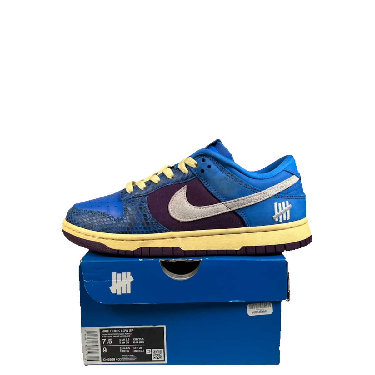 Nike Dunk Low Undefeated 5 on It (2021) Size 7.5 USED s23411