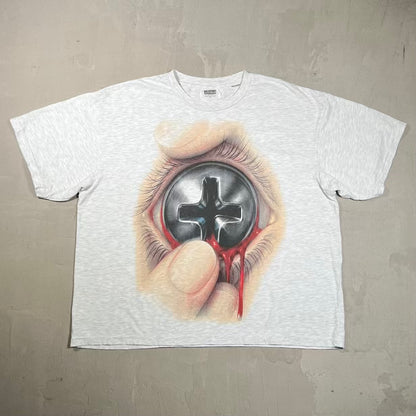 Greedy Unit Screw Eye Grey Tee Size XL NEW x18806