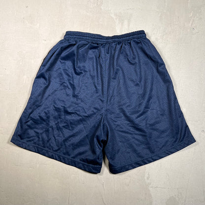 Lost Files Mesh Shorts Navy Logo Size Medium USED v19425