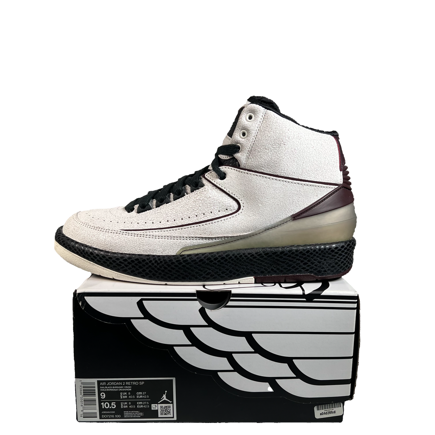 Jordan 2 A Ma Maniere Airness (2022) Size 9 USED s22219
