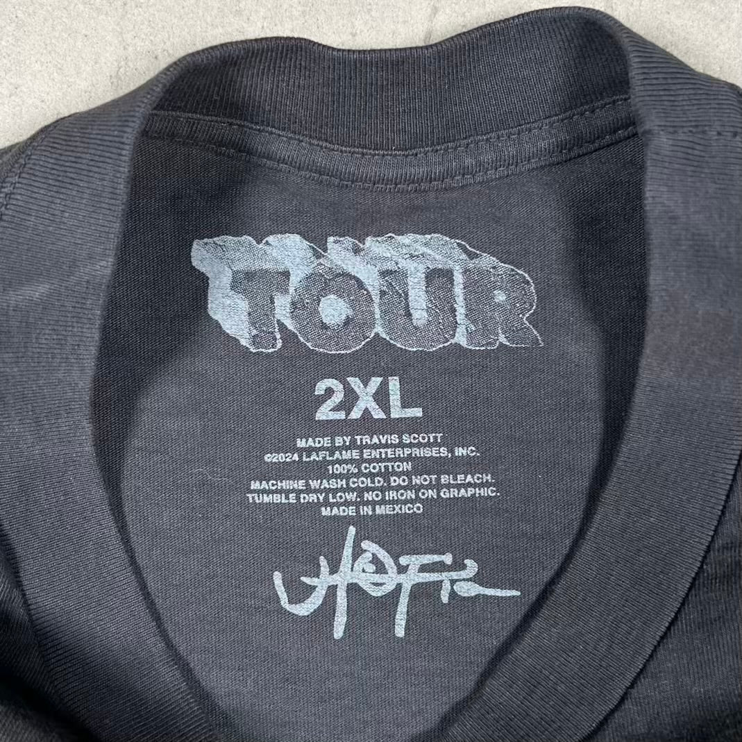 Cactus Jack Travis Scott Eidol Black Longsleeve Size XXL USED x18727