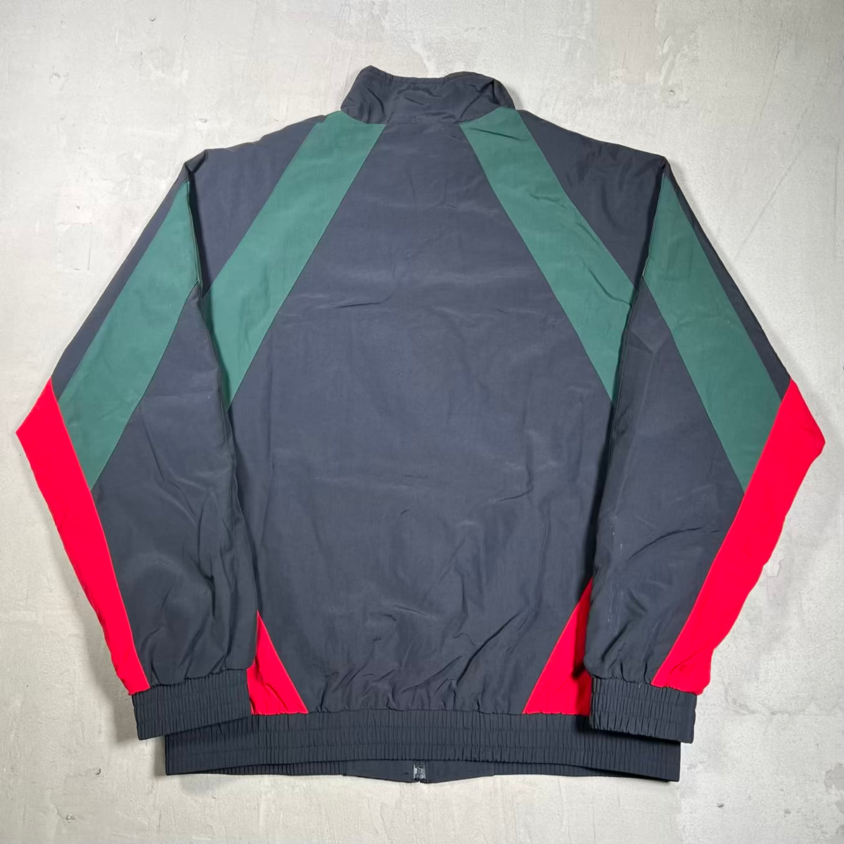 Supreme Paneled Black/Green Track Jacket (2020) Size Large USED x18610
