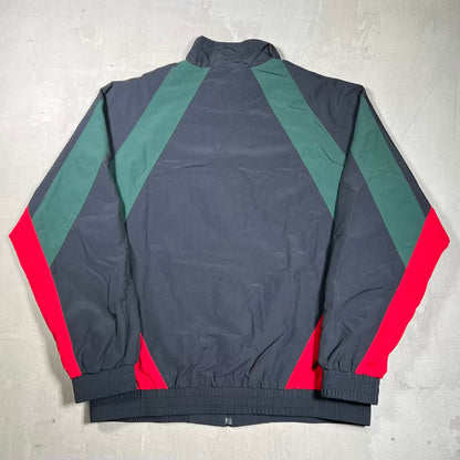 Supreme Paneled Black/Green Track Jacket (2020) Size Large USED x18610