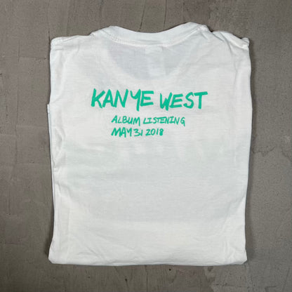 Kanye West Wyoming Album Cover White Longsleeve Size Medium USED x18600