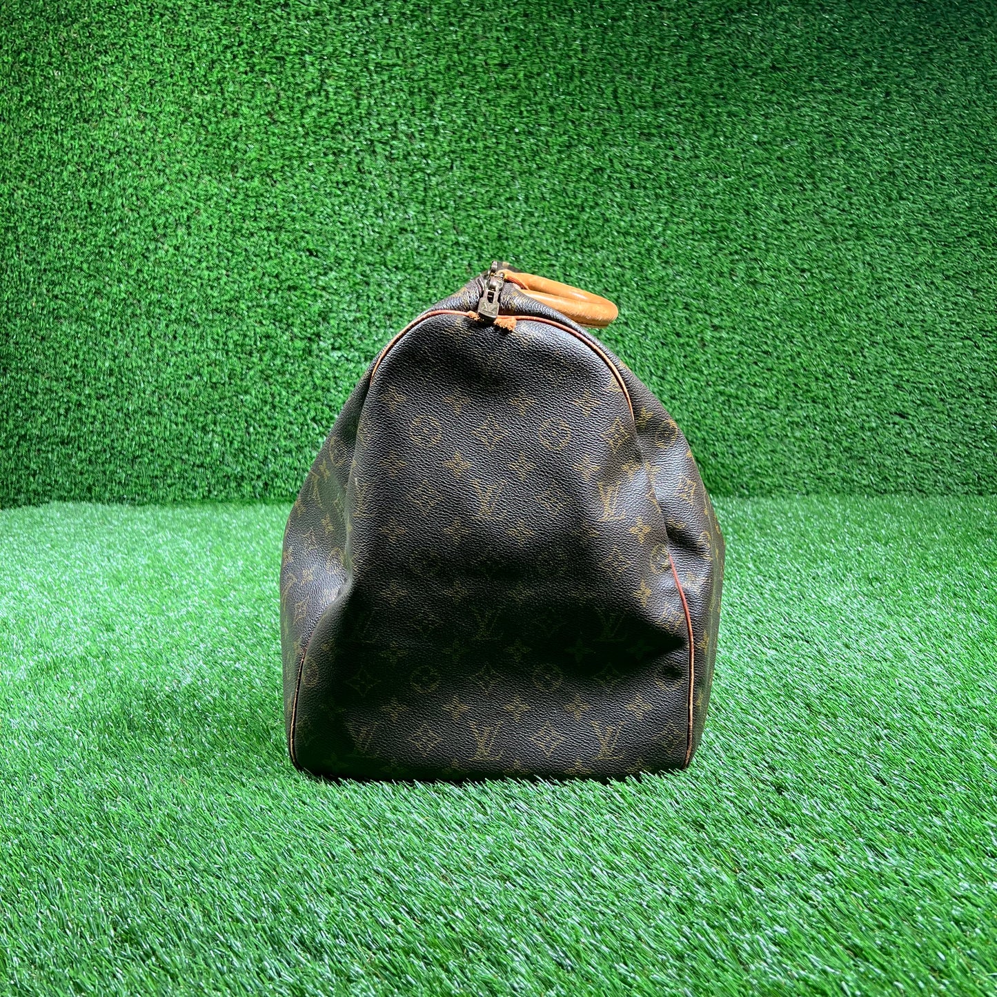 1990s Louis Vuitton Keepall Monogram Brown Duffle Bag USED x15436