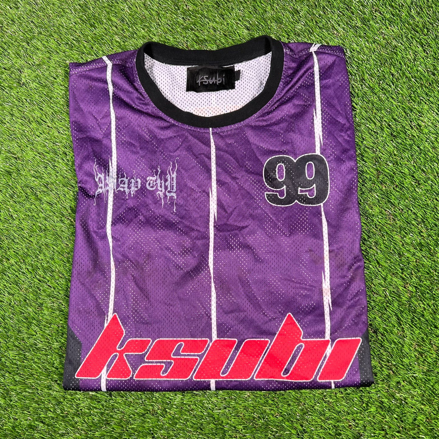 Ksubi Purple Motocross Longlseeve Jersey Size Medium USED x15031