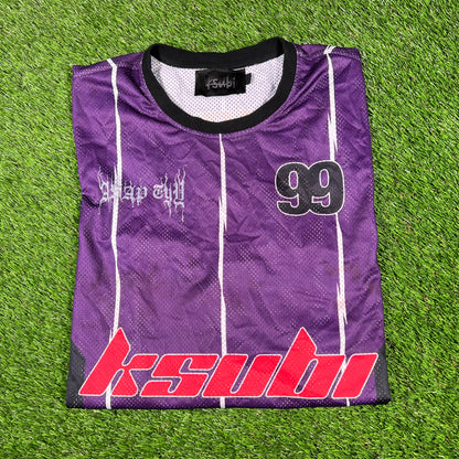Ksubi Purple Motocross Longlseeve Jersey Size Medium USED x15031