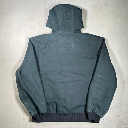 Y2K Carhartt Framing Division Active Workwear Black Zip Up Jacket Size Large USED v20194