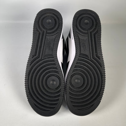 Nike Air Force One Mid Stussy Light Bone Black (2022) Size 9.5 USED S19784