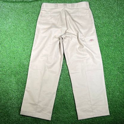 Dickies Carpenter Double Knee Tan Pants Size 36 USED v17832