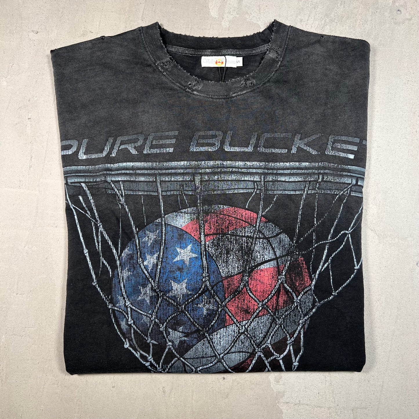 Vale Dreams "Pure Bucket" Black Tee Size Small NEW x17406