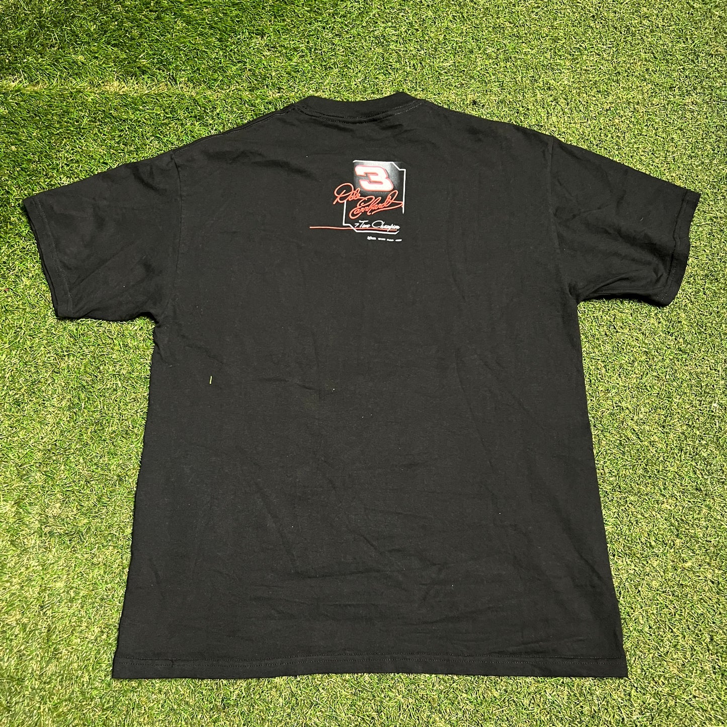 Chase Authentics Dale EarnHardt Bass Pro Black Tee Size Large USED v15969