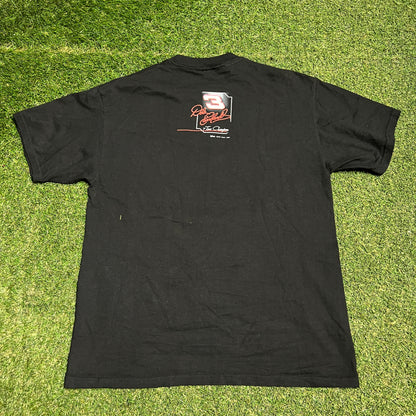 Chase Authentics Dale EarnHardt Bass Pro Black Tee Size Large USED v15969