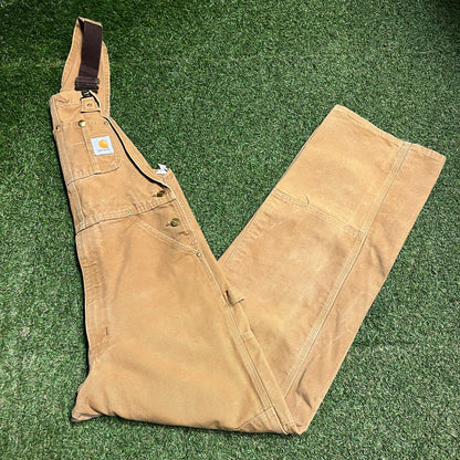 Carhartt 1990s Tan Overalls Size Small USED v16366