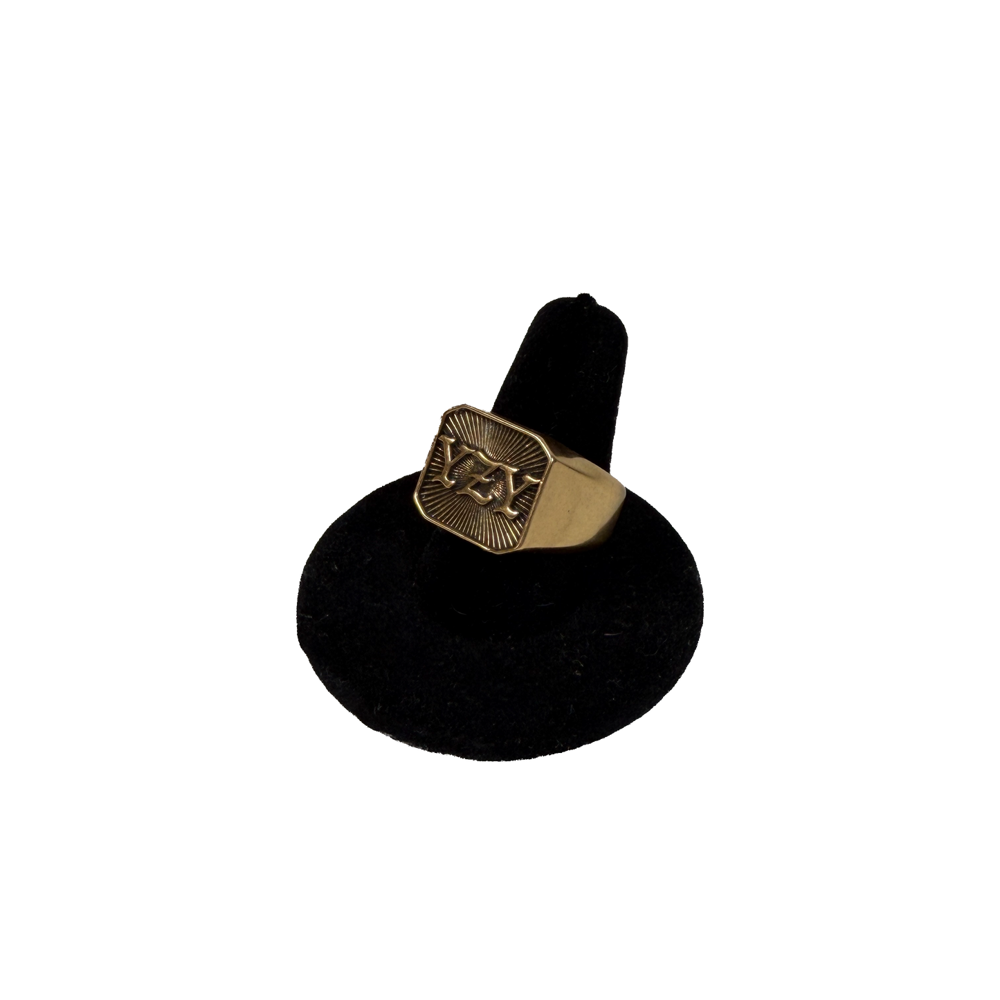Yeezy Season 2 Merch YZY Gold Ring Size 9 USED x12030