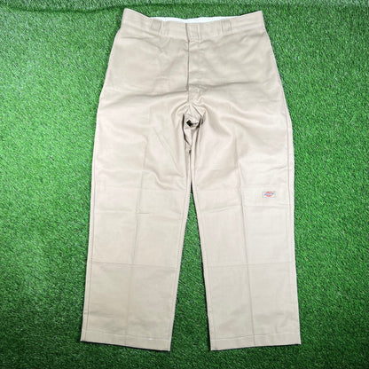 Dickies Carpenter Double Knee Tan Pants Size 36 USED v17832