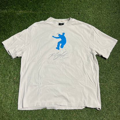 Jordan X Union Halo Flight White Tee Size XL USED x13534