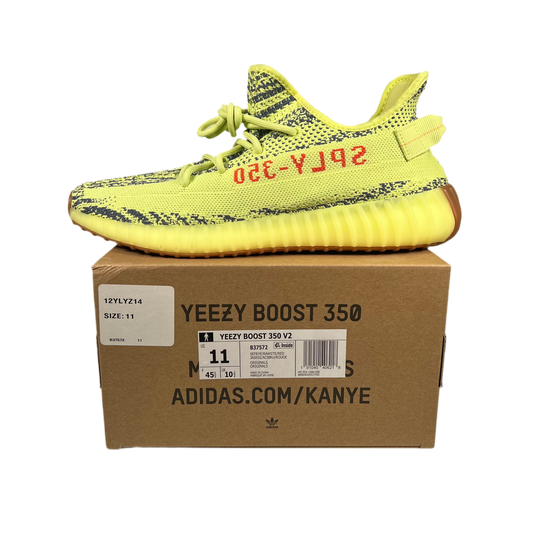 Yeezy 350 Semi Frozen Yellow (2017) Size 11 USED s18028