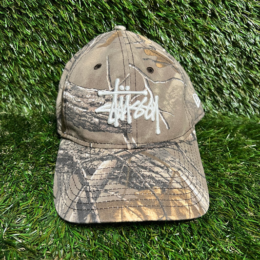 Stussy New Era Camo Hat Size One Size USED v15967