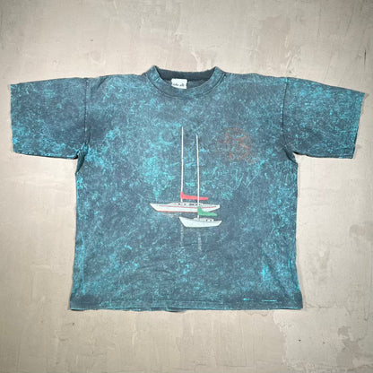 1990s Baltimore Harbor AOP Tee Size XL USED v20320