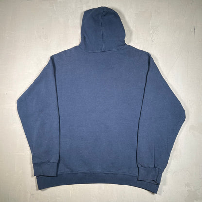 Y2K Nike Center Swoosh Navy Hoodie Size XL USED v19059