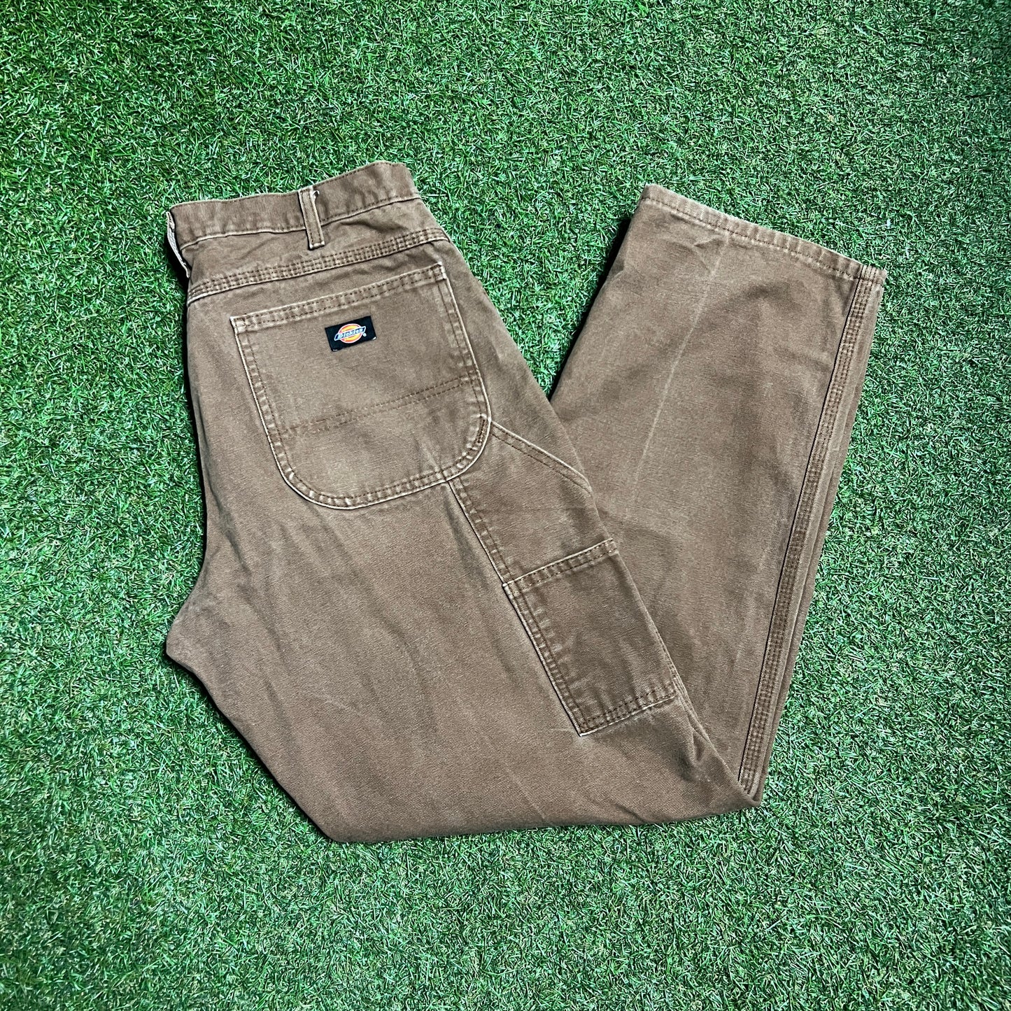 Dickies Brown Work Pants Size 34x32 USED v10921
