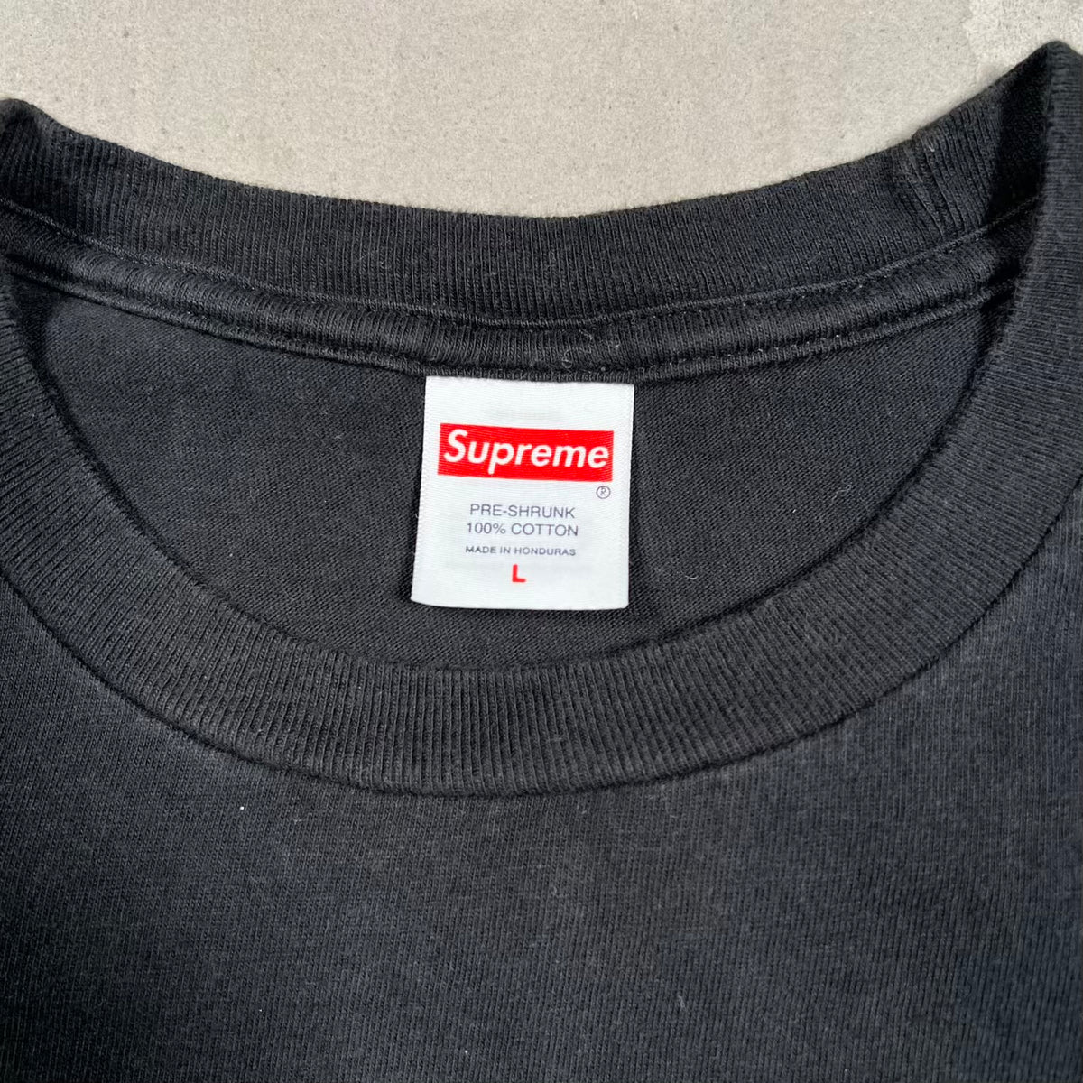 Supreme Arabic Box Logo Black Tee (2026) Size Large USED x18634