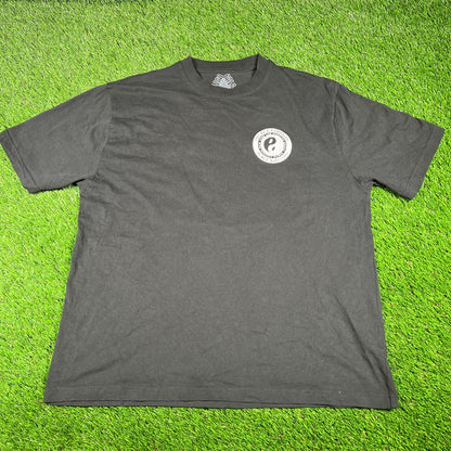 Palace Peace and Love Black Tee Size XL USED x14683