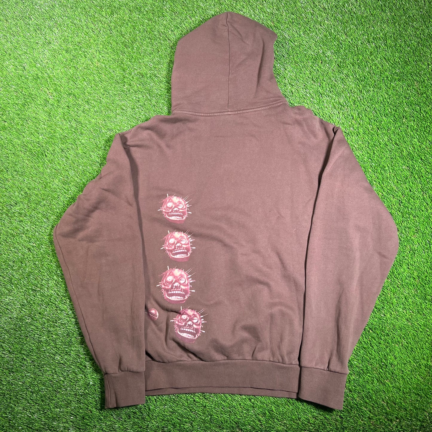 Travis Scott Brown Utopia Album Hoodie Size Large USED x15724