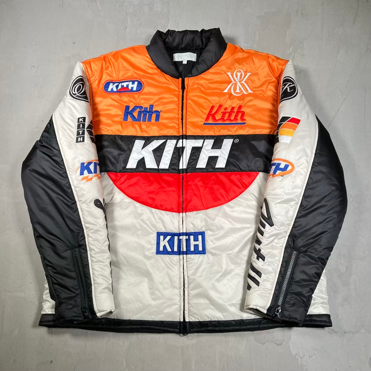 Kith Brixton Puffer White Jacket (2024) Size XL USED x18916