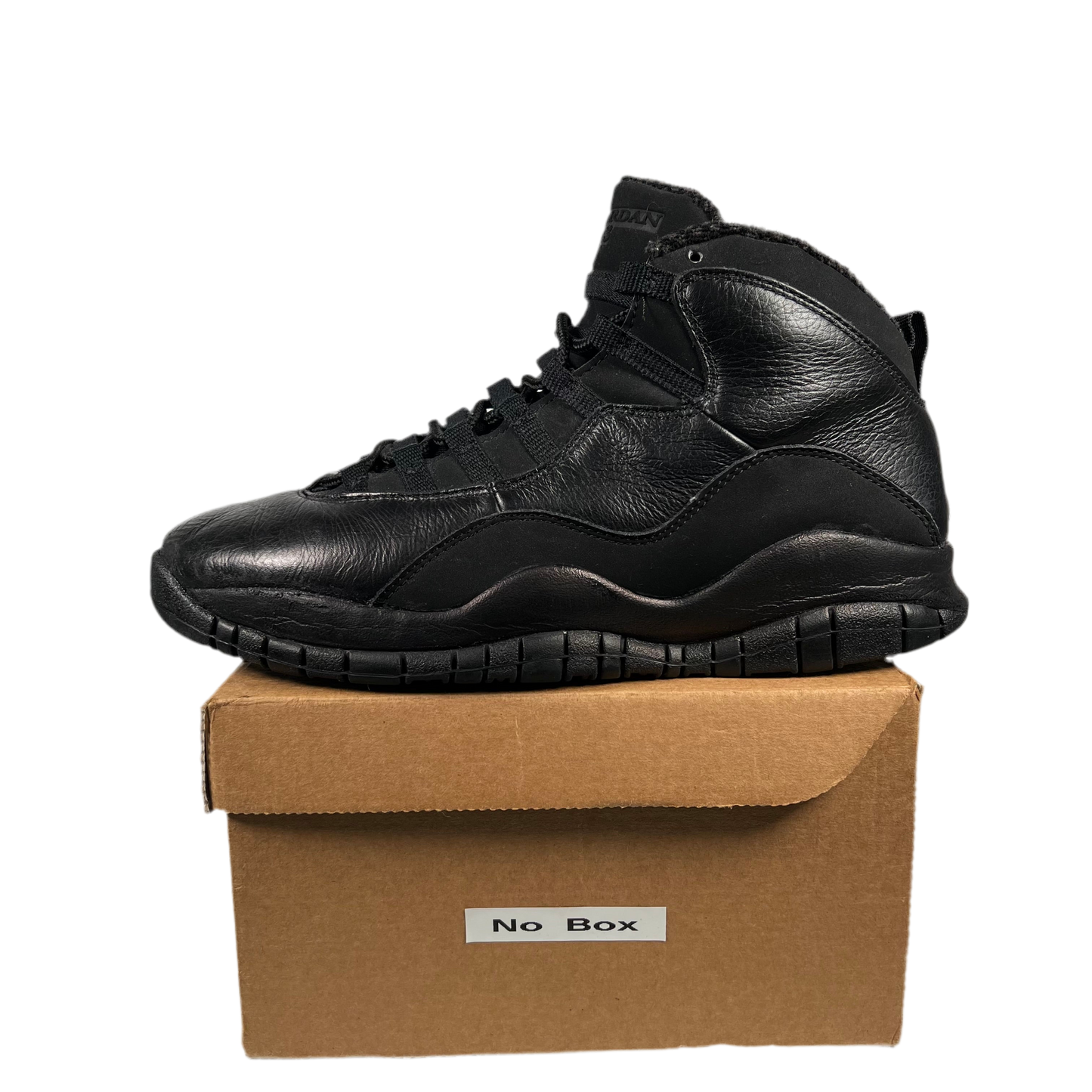 Jordan 10 Blackout (2005) Size 8.5 USED (WEAR AT OWN RISK) s18235