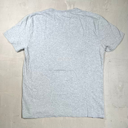 ALD Aime Leon Dore Simple White Spellout Grey Tee Size Large USED x18602