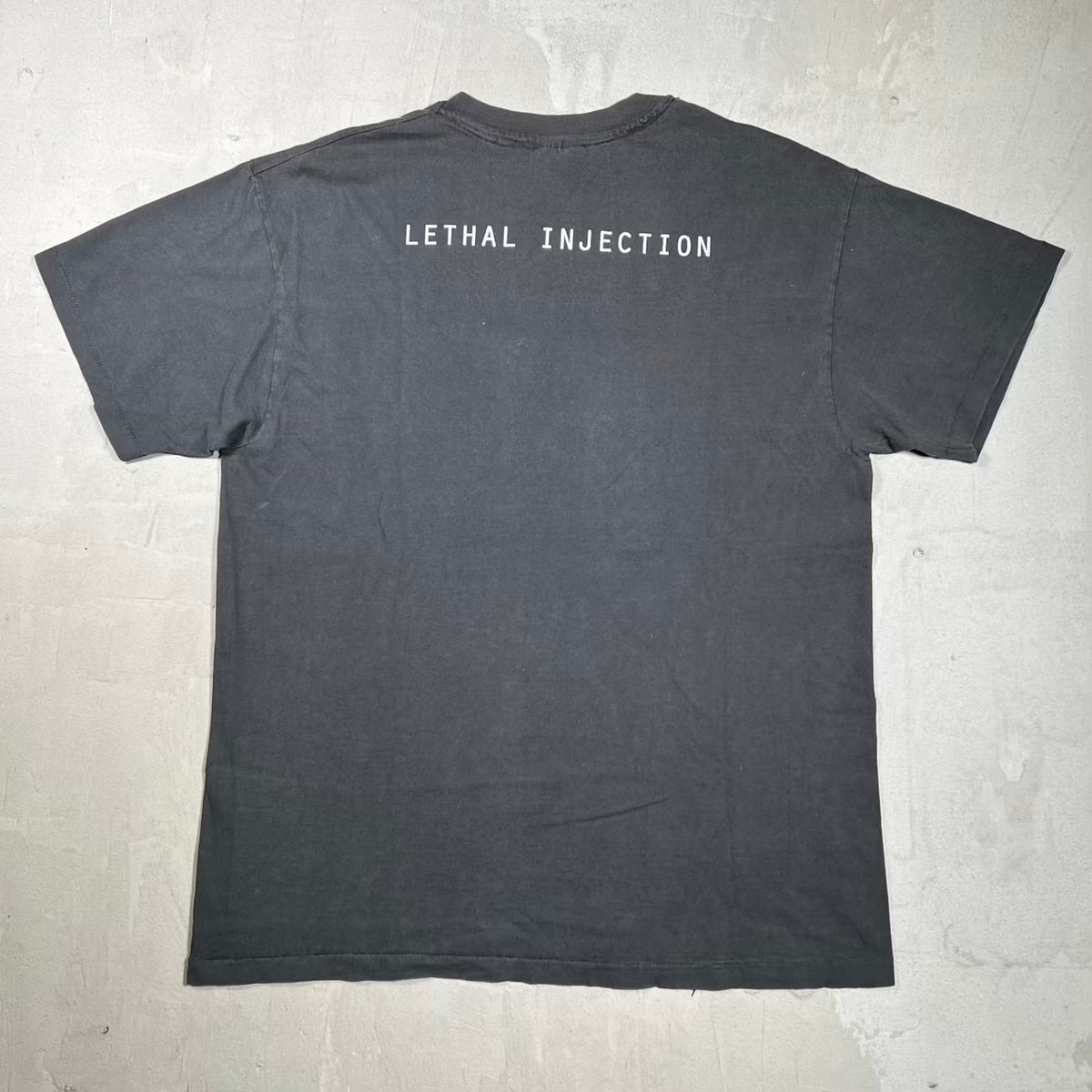 1994 Ice Cube Leathal Injection Black Tee Size Large USED v20103