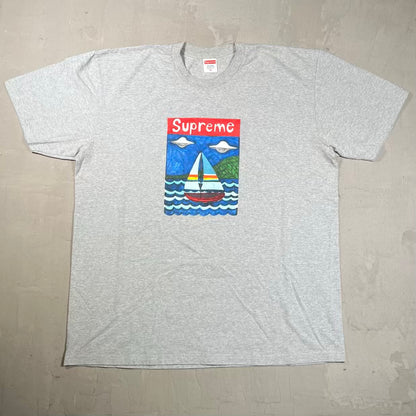 Supreme Sailboat Grey Tee (2020) Size XL USED x18917