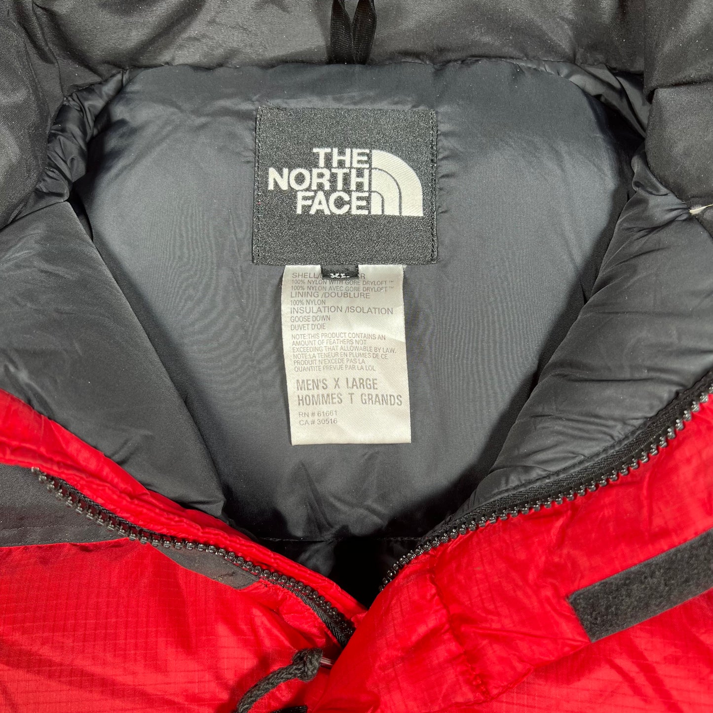 Y2K North Face Gore Dryloft Red Puffy Jacket Size XL USED v16488