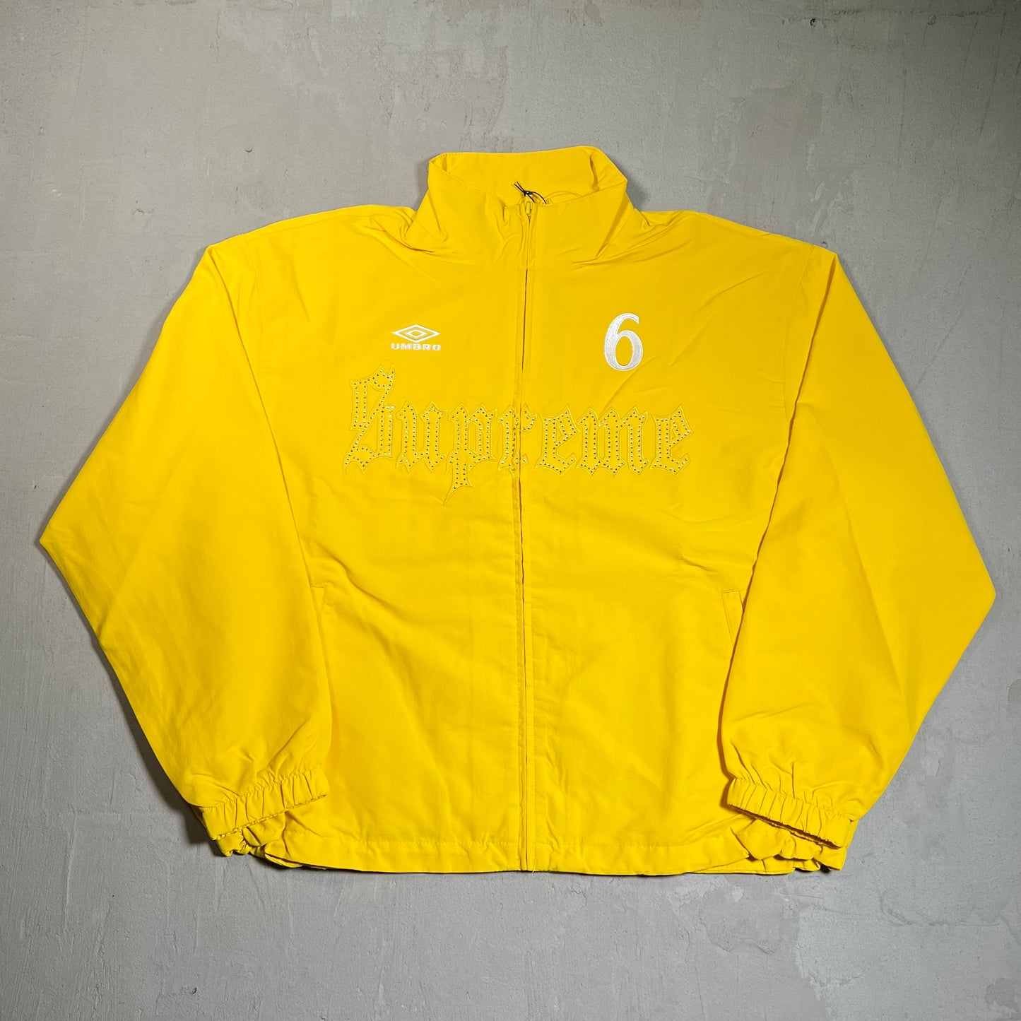 Supreme Umbro Rhinestone Track Jacket Yellow (2026) Size Medium NEW x17669