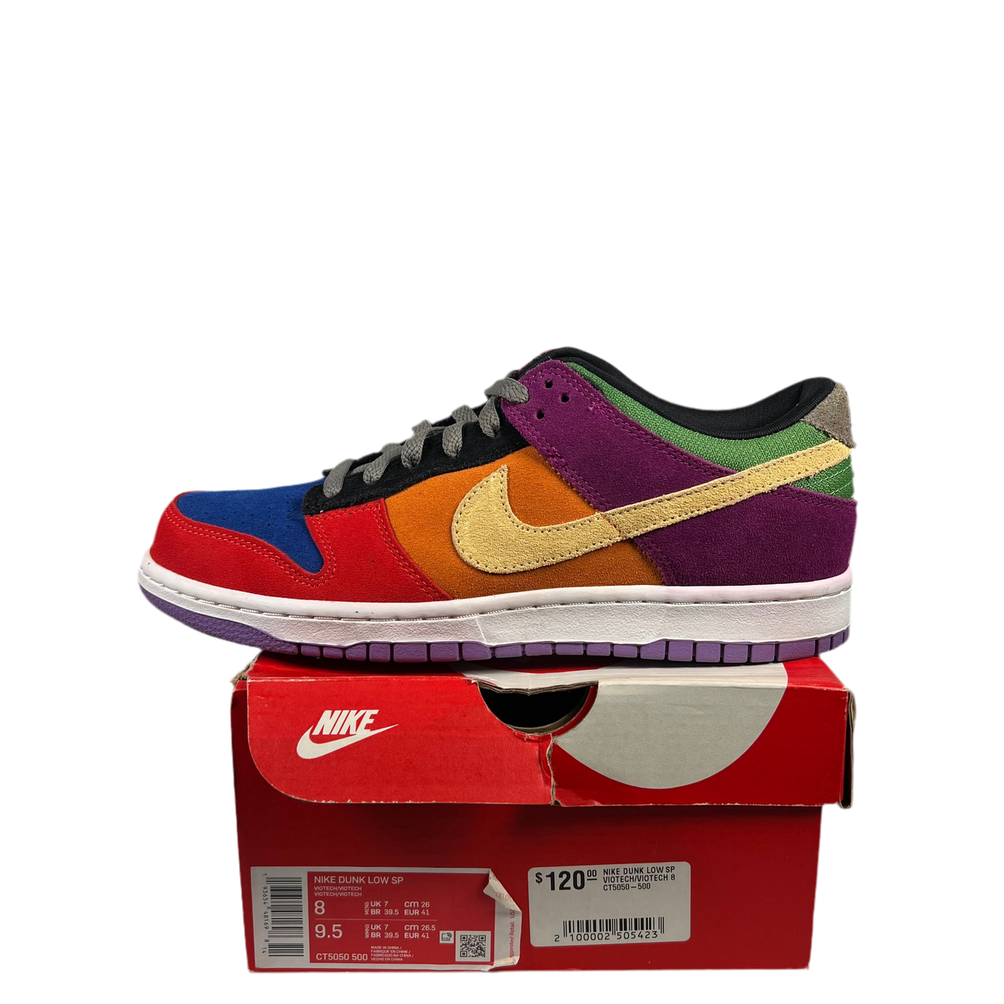 Nike Dunk Low Viotech (2019) Size 8 USED s18261