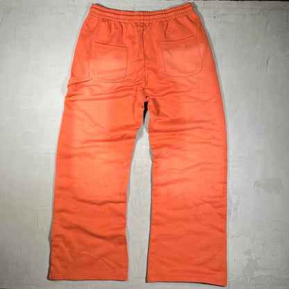 HMDD "Happy Memories" Orange Rhinestone Sweatpants Size XXL NEW x18460