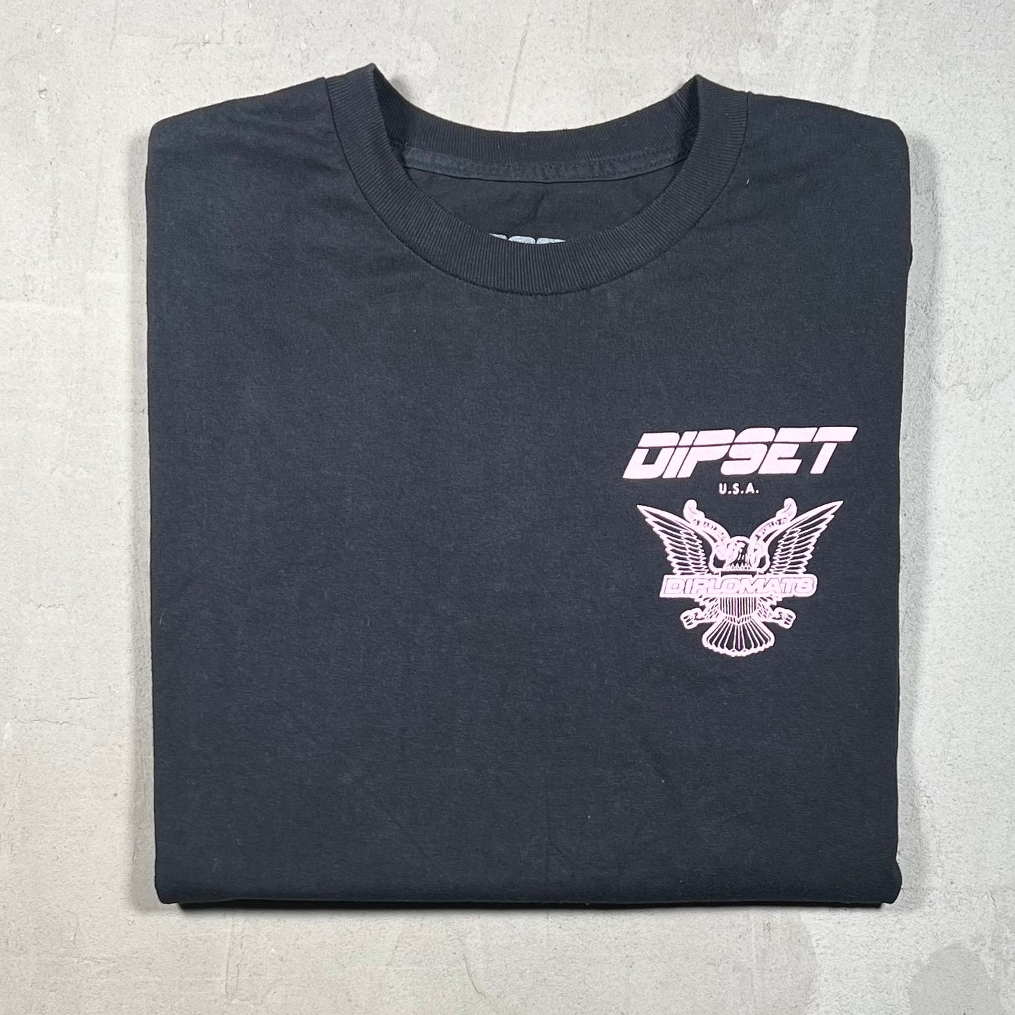 Dipset USA Black Pink Camron Tee Size Large USED v19205