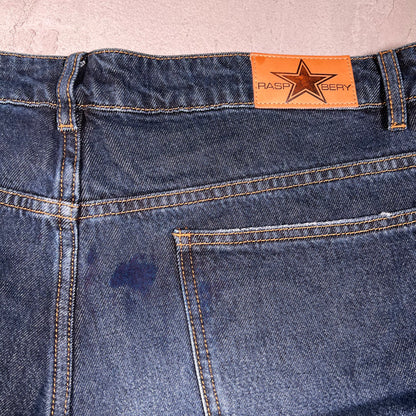 GV Gallery Raspbery Hills OG Stripe Blue Jeans Size 38 USED x17617