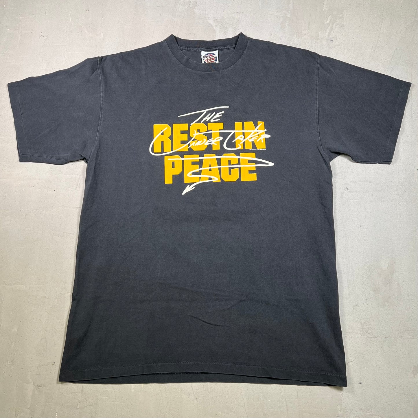 1998 WWF Undertaker Rest in Peace Black Tee Size XL USED v19015