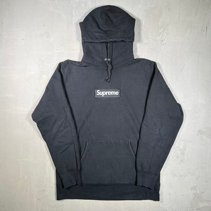 Supreme Black Box Logo Hoodie (2021) Size Large USED x18870