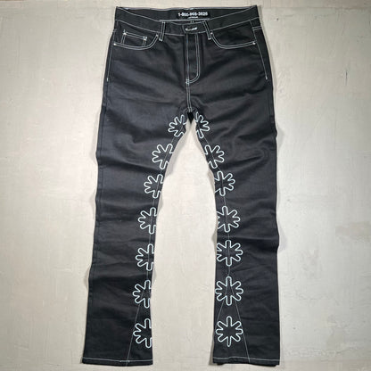 Lostshdws Black/Light Blue Black Jeans Size 36 USED x17459