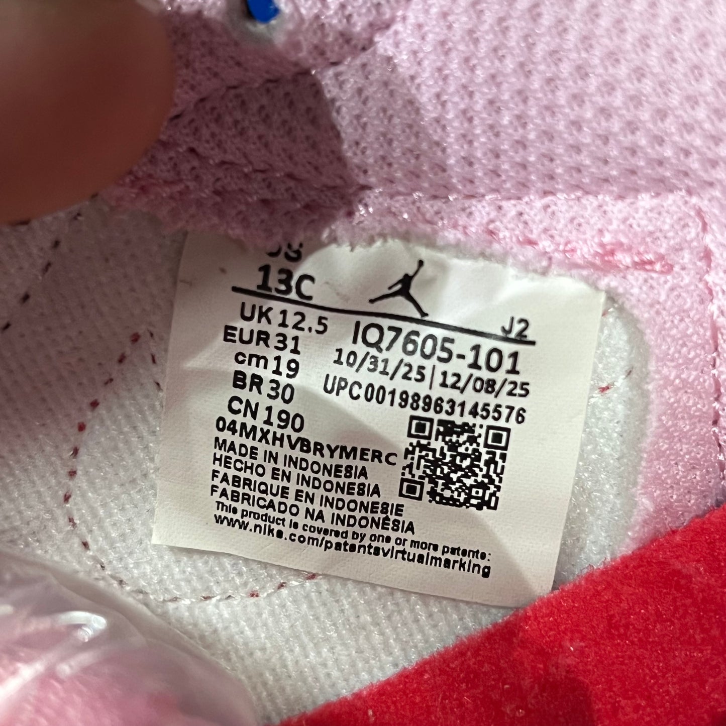 Jordan 1 Low Travis Scott Sail Tropical Pink (2026) Size 13c NEW s2288