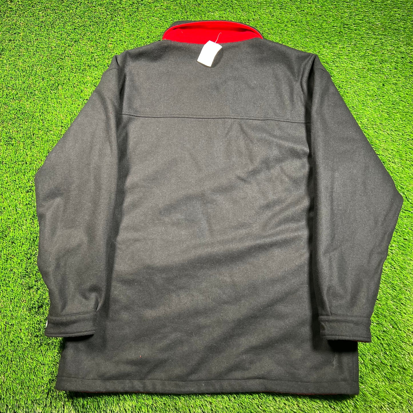 1990s Marlboro Reversible Red/Black Wool Jacket Size Large USED v18571