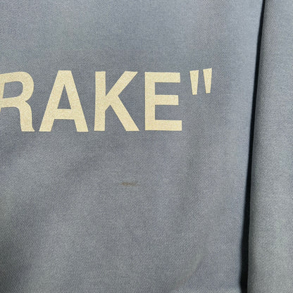 Drake Related "Abloh Engineering" Blue Hoodie Size Medium USED x14308