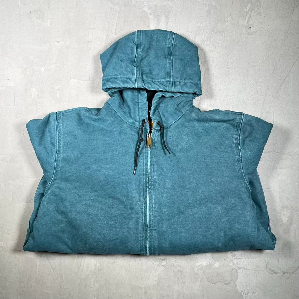 Y2K Carhartt Teal Active Hooded Jacket Size XL USED v20264