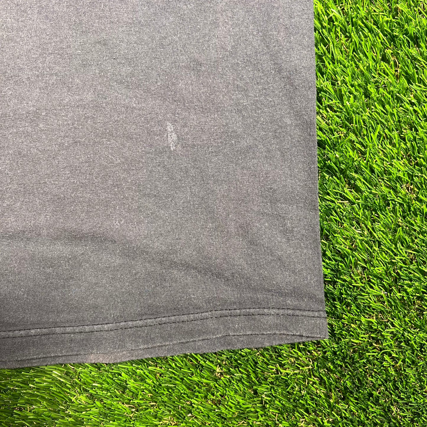 1990s Nike Jordan Chicago World Champs Dunking Washed Grey Tee Size Medium USED v18735